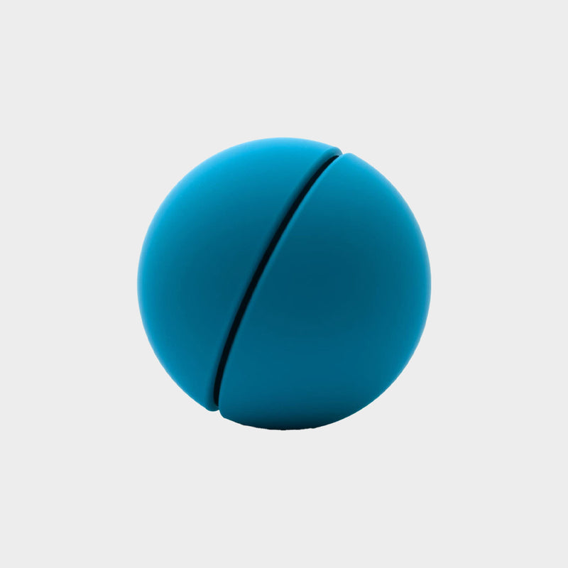 Runde Design-Spardose in blau