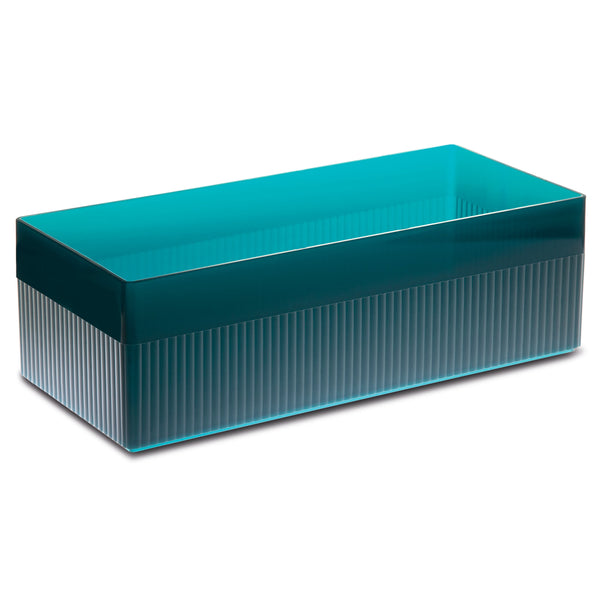 Stapelbare Kunstoff-Box in blau