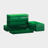 Stapelbare Kunstoff-Boxen in grün